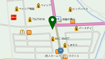HAIR & MAKE EARTH coiffure beaute 佐倉店の地図画像