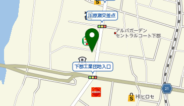HAIR & MAKE EARTH/A 大分下郡店の地図画像