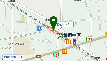 九州屋 ビーンズ武蔵中原店の地図画像