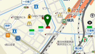 日乃屋カレー 横浜ムービル店の地図画像