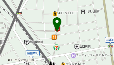 日乃屋カレー 川越店の地図画像