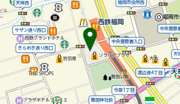 洋麺屋五右衛門 福岡ソラリア店の地図画像