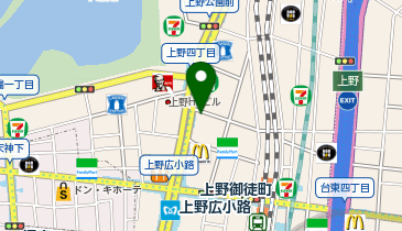 洋麺屋五右衛門 上野広小路店の地図画像
