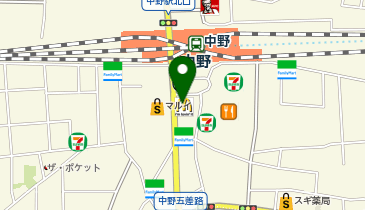 洋麺屋五右衛門 中野店の地図画像