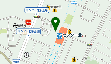洋麺屋五右衛門 センター北店の地図画像