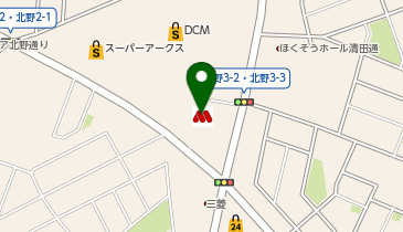 焼肉きんぐ 北野通り店の地図画像