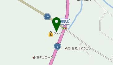 ラ・ムー愛荘店の地図画像