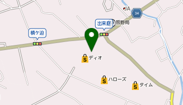 ディオ熊野店の地図画像