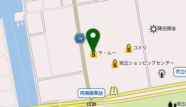 ラ・ムー坂出店の地図画像