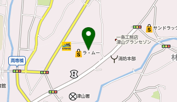 ラ・ムー津山店の地図画像