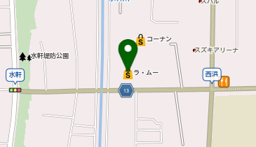 ラ・ムー和歌山西浜店の地図画像