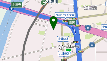 ラ・ムー北津守店の地図画像