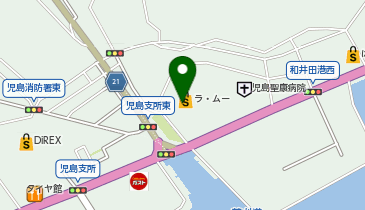 ラ・ムー児島中央店の地図画像