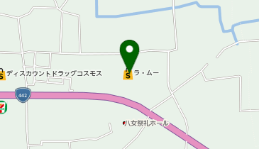 ラ・ムー八女店の地図画像