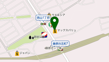 マックスバリュ北神星和台店の地図画像
