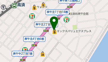 マックスバリュエクスプレス庚午店の地図画像