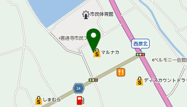 マルナカパワーシティ善通寺店の地図画像
