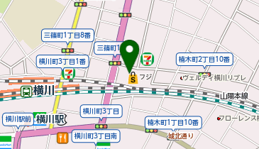 フジ三篠店の地図画像