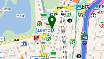 FEELCYCLE 上野店の地図画像