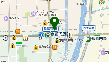 FEELCYCLE 京都河原町店の地図画像