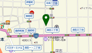 おおぞら高等学院 松本キャンパスの地図画像