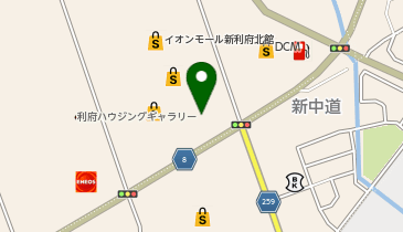 駿河屋 利府店の地図画像
