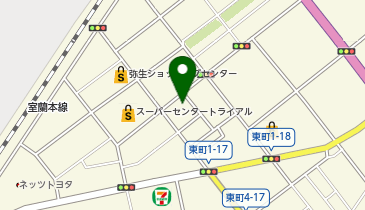 駿河屋 室蘭弥生店の地図画像