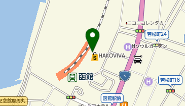 ジョニーのからあげ 函館駅前店/ おんじき庭本(函館ラーメン)の地図画像