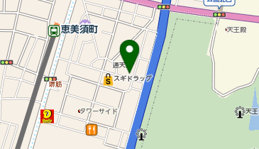 ジョニーのからあげ 新世界通天閣の地図画像