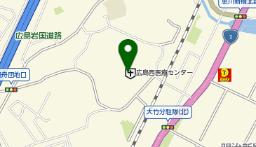ジョニーのからあげ 国立 広島西医療センター売店の地図画像
