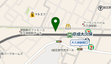 ステップゴルフプラス京成大久保店の地図画像