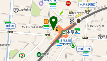 ステップゴルフプラス本厚木駅前店の地図画像