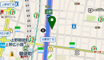 ステップゴルフ御徒町店の地図画像