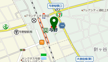 ステップゴルフプラス与野店の地図画像