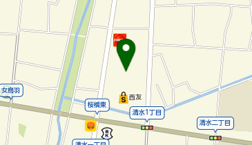 クリーニングの巴屋 西友元町店の地図画像