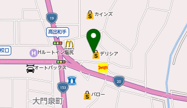 クリーニングの巴屋 デリシア塩尻東店の地図画像