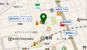 ダイナム 亀有店の地図画像