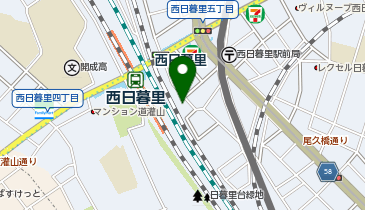 ダイナム 西日暮里スロット店の地図画像