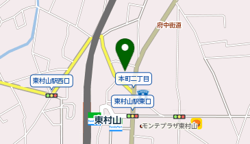 ダイナム 東村山店の地図画像