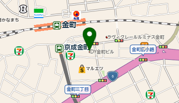 ダイナム 金町南口店の地図画像