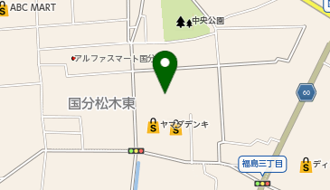 ダイナム 国分店 ゆったり館の地図画像