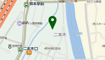 ダイナム 熊本二本木店の地図画像