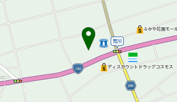 ダイナム 埼玉深谷花園店 ゆったり館の地図画像