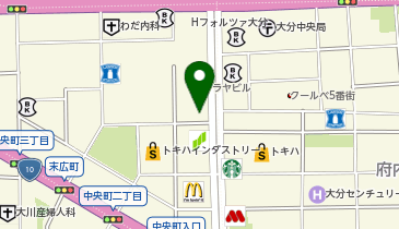 4&deg;C 大分店の地図画像