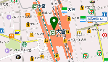 4&deg;C ルミネ大宮店の地図画像