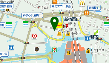 4&deg;C 小田急百貨店新宿店の地図画像