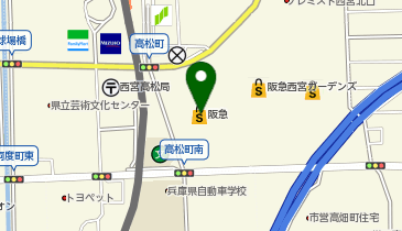 4&deg;C 西宮阪急店の地図画像