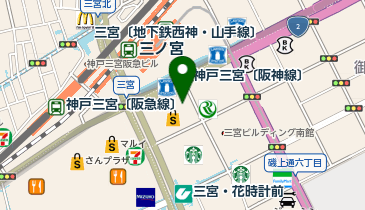 4&deg;C 神戸阪急店の地図画像