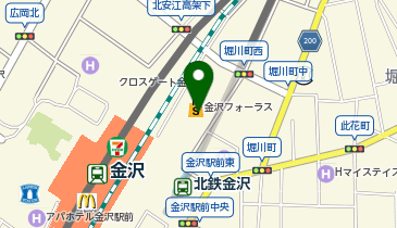 4&deg;C 金沢フォーラス店の地図画像