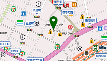 4&deg;C 静岡パルコ店の地図画像